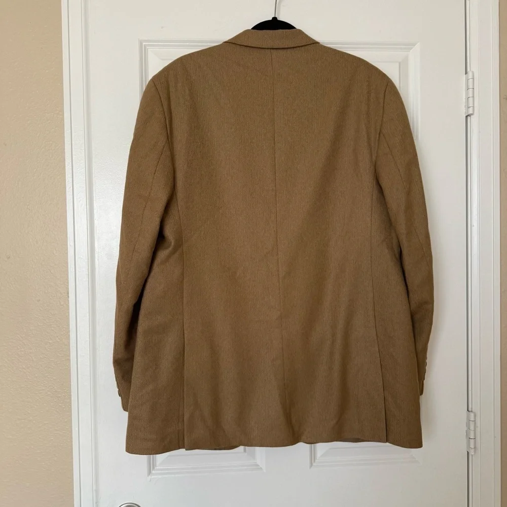 Vintage Polo Ralph Lauren Blazer Mens 44L Wool Camel color
